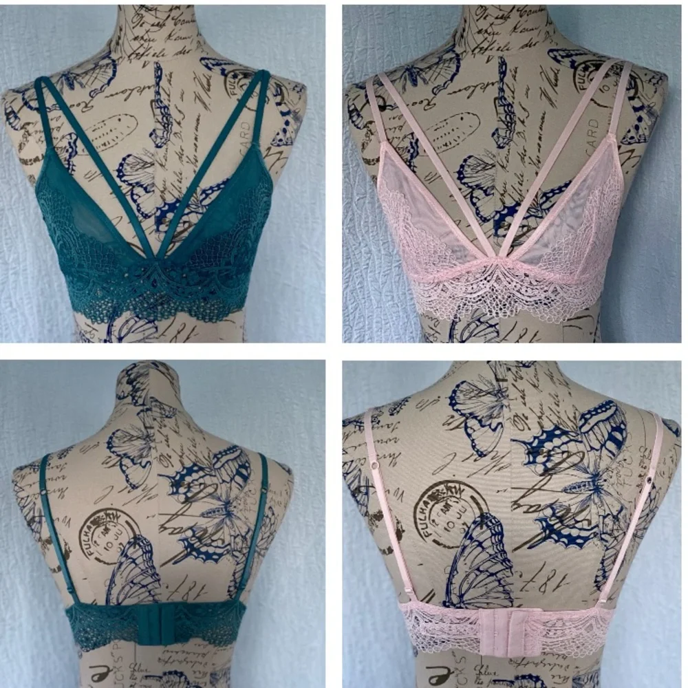 Victoria's Secret Strappy Front Bralette Lot 2